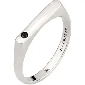 KUZZOI Bague noir / argent