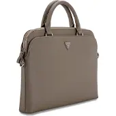 GUESS PU Grained Triangle Logo Computer Bag 15/16 - brown (16"), Sac pour notebook, Beige, Marron
