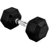 Olive Hex Dumbbell 15kg Argenté 15 kg