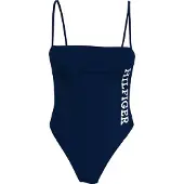 Tommy Hilfiger One Piece Swimsuit Bleu S Femme