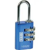 Kasp K10520 Cadenas à combinaison aluminium 20 mm Bleu