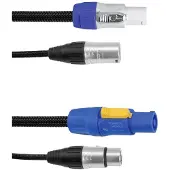 Eurolite Câble combiné DMX P-Con/3 Pin XLR 1,5m (1.50 m)