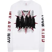 Slipknot T-Shirt à manches longues Shrouded Group Homme Blanc - Taille L