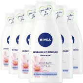 Nivea 6 x Visage Démaquillant pour les yeux apaisant, waterproof, 125 ml