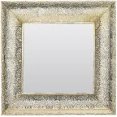 Beliani Miroir PLERIN Métal Doré