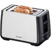 Cloer 3569 King Size Toaster acier inoxydable/noir