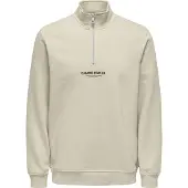 Only & Sons Sweat-shirt 'ONSCurated' gris clair / blanc
