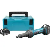 Makita DGD800RMJ Meuleuse Droite Sans-fil - 18V Li-ion - 2 Batteries 4,0 Ah - MAKPAC - 6 Mm