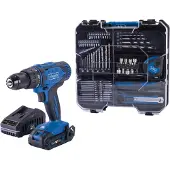 Scheppach atelier mobile C-DTB74/1-X | 50 Nm | LED | Clip ceinture | 20V IXES | y compris perceuse-visseuse sans fil, batterie, chargeur et set de 74 accessoires