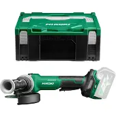 HiKOKI Meuleuse - Ø125mm MultiVolt 36 et 18V - Brushless interrupteur homme mort sans batterie ni chargeur