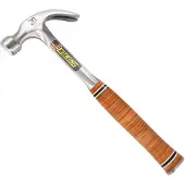 Estwing E20C Curved Claw Hammer EWEE20C Stacked Leather Grip, marteau à panne 567 grammes