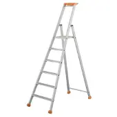 Little Jumbo 1223700006 Échelle Industrielle 2370 - Simple - Aluminium - 1 X 6 Marches - Hauteur De Travail Max. 3,32 M