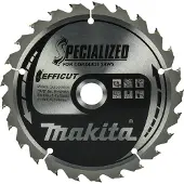 Makita Lame pour Scies Circulaires Bois Efficut 165x20x1,4 25T