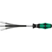 Wera Tournevis pour colliers de serrage, Cote s/plats : 6 mm, Long. de la lame 167 mm, Long. totale 265 mm