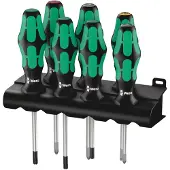 Wera 335/350/367/7 Kraftform Screwdriver Set 6 Pieces Argenté
