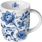 Ambiente Petit Mug Fleurs Bleues Traditionnelles