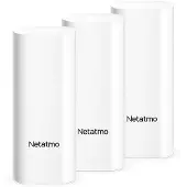 Netatmo Pack de 3 détecteurs d'ouverture intelligents pour portes et fenêtres Blanc
