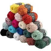 You do it Cotton Yarn, Fil + laine, Multicolore