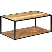 vidaXL Table basse 90x50x40 cm Vieux bois massif