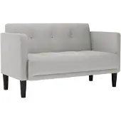 vidaXL Canapé deux places gris nuage 111 cm en tissu