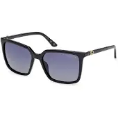GUESS Gu00258 Woman Polarized Sunglasses Noir Smoke/CAT3 Femme