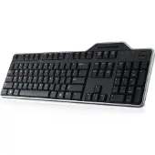 Dell Tastatur KB813 Smartcard Reader USB black DE (DE, Filaire), Clavier, Noir