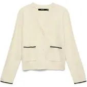 Vero Moda Cardigan 'VMGold' crème / noir