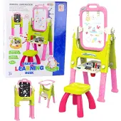 Leantoys Pädagogisches Whiteboard 5in1 mit Stuhl