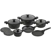 Klausberg lot de 12 pots en marbre 63911