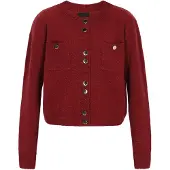 Dreimaster Klassik Cardigan rouge chiné