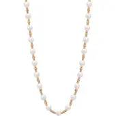 Faina Chaîne or / blanc perle
