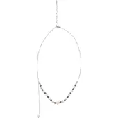 NAEMI Chaîne noir / argent / blanc perle