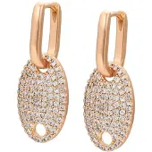 NAEMI Boucles d'oreilles or / transparent