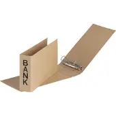 Pagna Bankringbuch 2-Ringe braun 5,0 cm DIN A6 quer (A6, 50 mm, 1 pcs)
