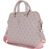 GUESS 4G Zipper Pocket Triangle Logo 15 Bag Pink