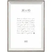 Deknudt Frames Deknudt S68VG2 : Cadre photo, blanc, marron-bordure grise, dimensions 30x45 cm