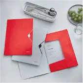 Leitz Chemise à élastique A4 rouge métallisé (A4, 1x)