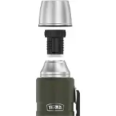 Thermos Flask With Cup Holder Thermal Bottle 470ml Vert