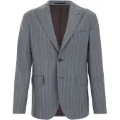 Van Gils Veste de costume marron / gris clair / gris foncé