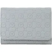 Valentino Portefeuille gris pour femme avec compartiment à monnaie et emplacements pour cartes, fabriqué à partir de matériaux recyclés