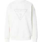 GUESS pour femme. W6RQ16KB681 Sweat-shirt beige Triange CN Studs (S), Casuel, Coton