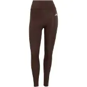 Adidas Pantalon de sport 'Optime Power Essentials' brun foncé / blanc