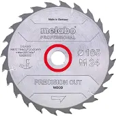 Metabo Zaagblad Precisioin Cut 160x20x2.2mm 24T