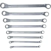 Ks Tools CLASSIC Jeu de clés polygonales doubles, contrecoudées, 8 pièces 6-22mm