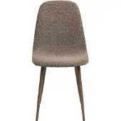 Ebuy24 Stockholm, Assise rembourrée, polyester, marron, Dossier rembourré, polyester, marron