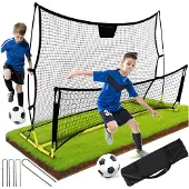 Rebounder double face Football Trainer But Cadre d'entraînement 220x110 cm