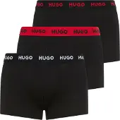 HUGO 50532611 Trunk Red Boxers 3 Units Noir 2XL Homme