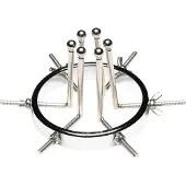 XR Brands Oculus - plug anal élargisseur - acier inoxydable argent