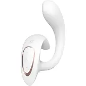 Satisfyer G for Goddess 1 vibromasseur muni d’un stimulateur clitoridien White 18.5 cm