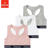Bench Maillot de corps gris clair / rose / blanc